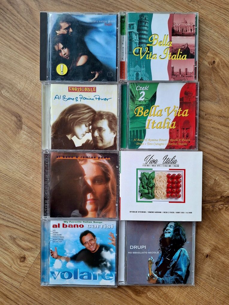 Italo disco. Al Bano & Romina Power. Drupi i inni. 8 albumów. 12 CD.