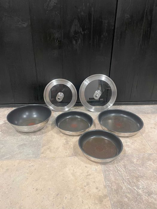 Zestaw patelni Tefal z pokrywkami