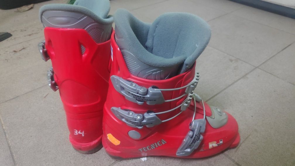 Buty narciarskie dziecięce Tecnica RJ rozm. 34EU, wkładka 220 mm