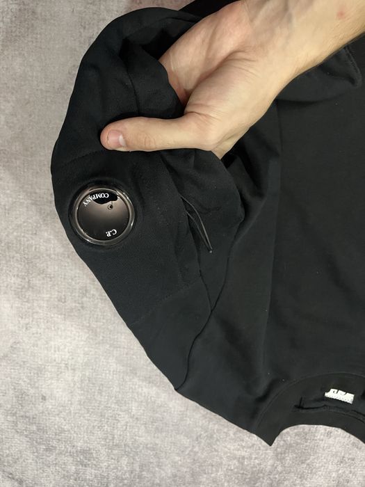 Світшот CP Company - Чорна Кофта СП Компані - Худі Ci пі Сипишка