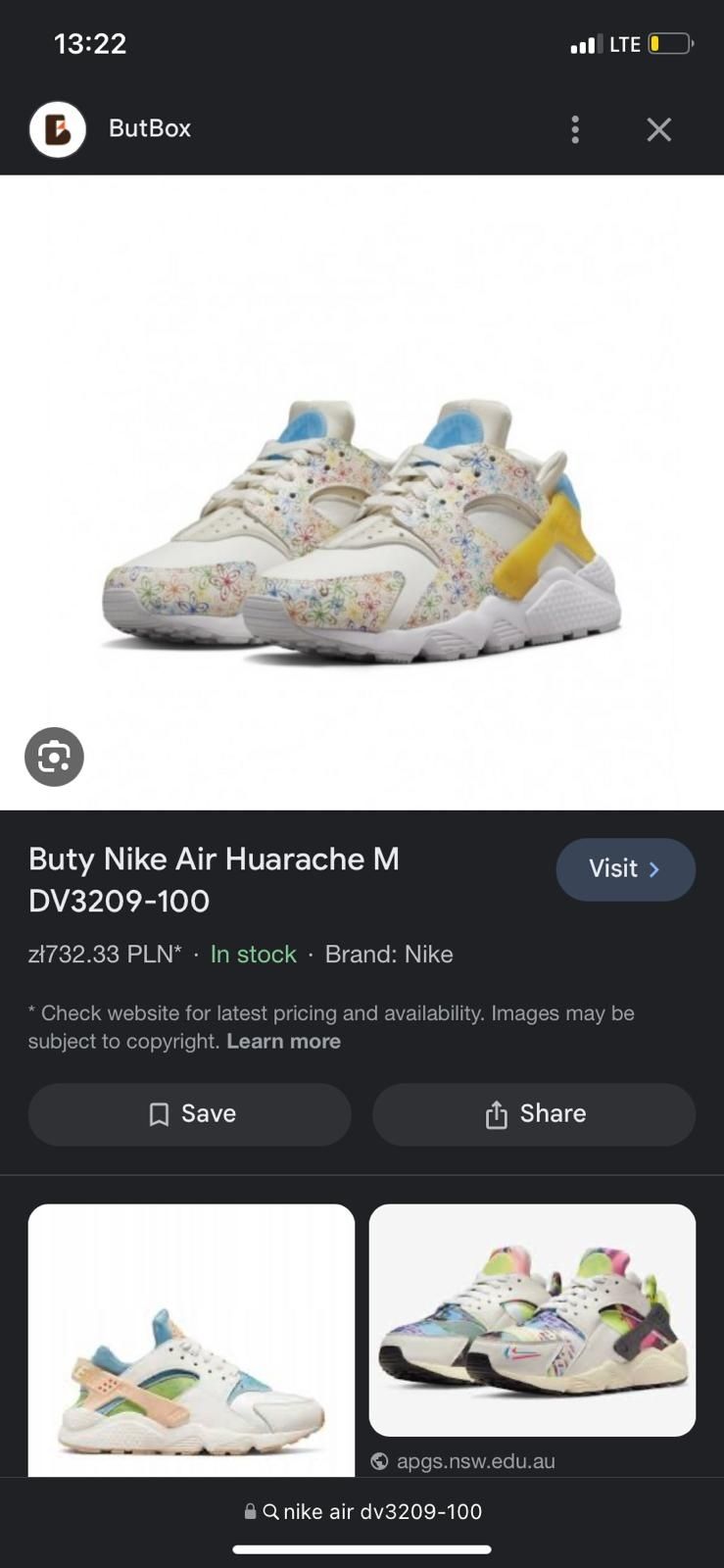 Buty Nike air huarache rozmiar 38