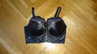 Biustonosz Hunkemoller Private Collection75E skóra,sexi,domina,nowy