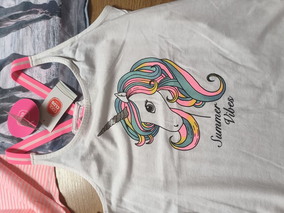 Koszulki t-shirt nowe cool club h&m f&f 146/152