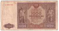 Banknot 1.000 złotych 1946 - K - st. 4/5