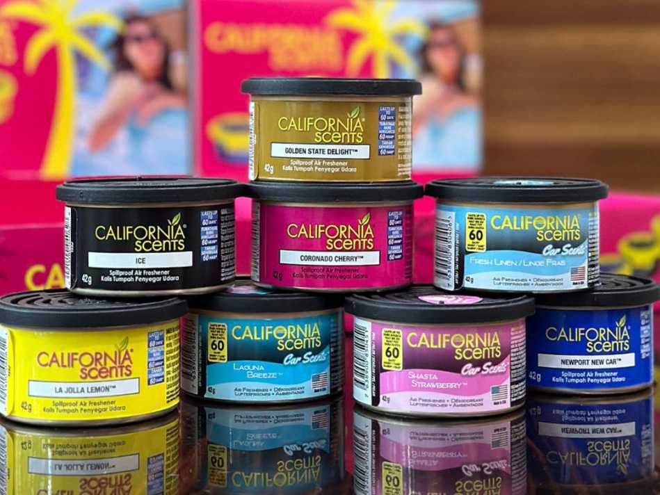 Ароматизатори автомобільні California Scents (В АСОРТИМЕНТІ)