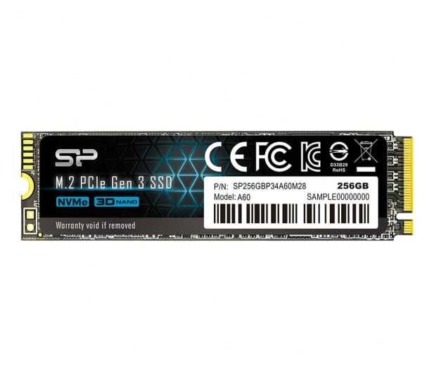 Dysk SSD NVMe Silicon Power 256GB A60 M.2 NVMe NAND TLC