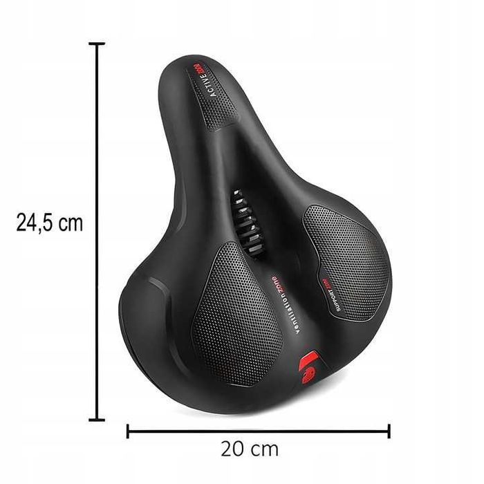 SIODEŁKO ROWEROWE SPORTOWE Siedzenie Miękkie Wygodne Wentylacja Extra