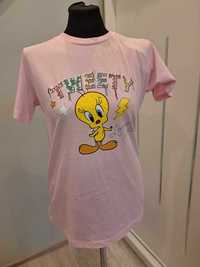 T-shirt damski okrągły dekolt Looney Tunes rozmiar M