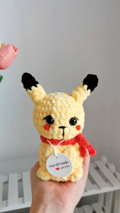 Pikachu na szydełku handmade