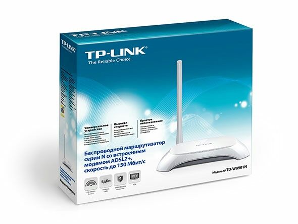 Роутер ADSL2+ модем маршрутизатор с WiFi TP-Link TD-W8901N