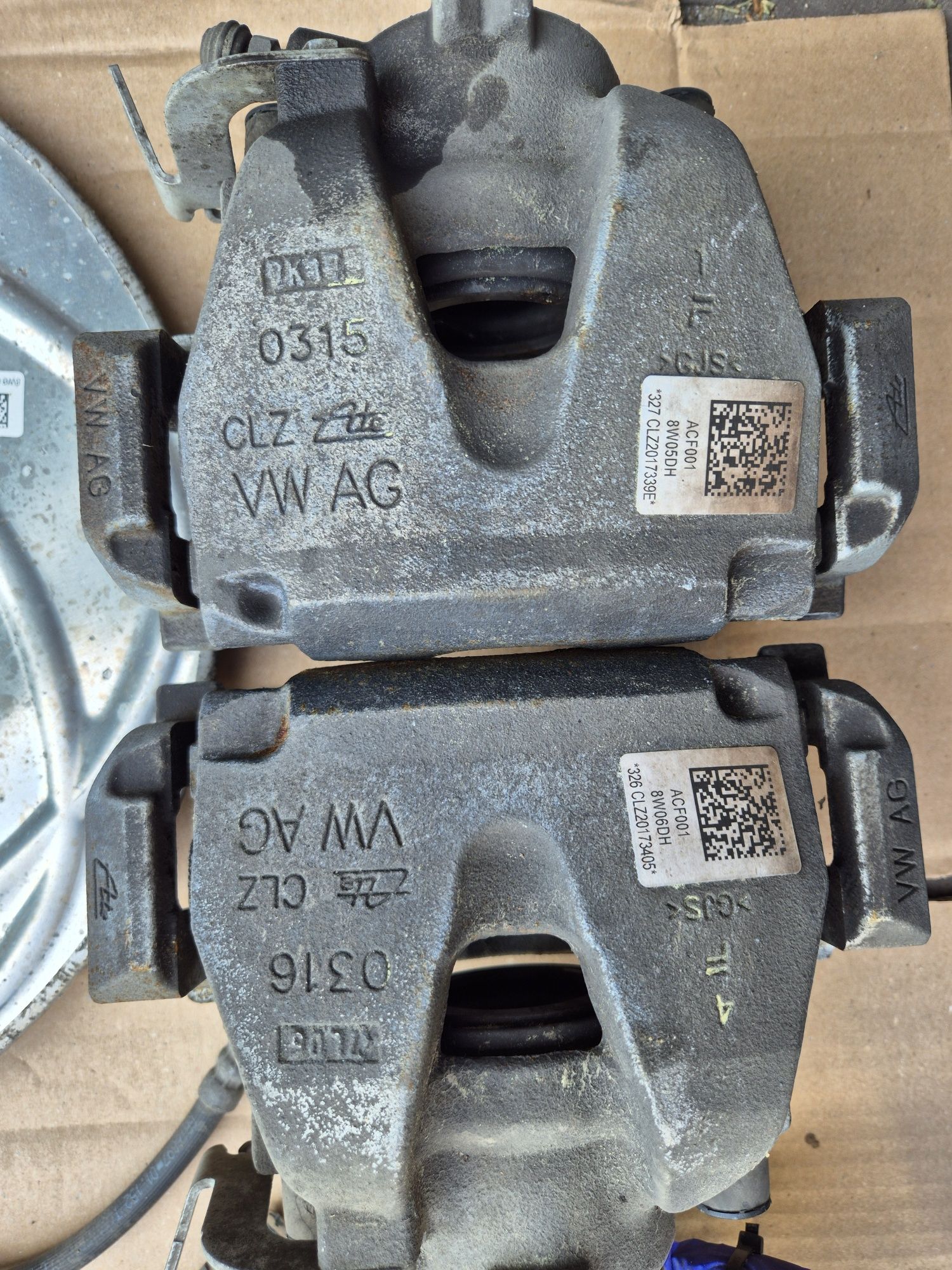 Komplet zacisków hamulcowych audi a4 b9 a5 f5 pod tarcze 314/300
