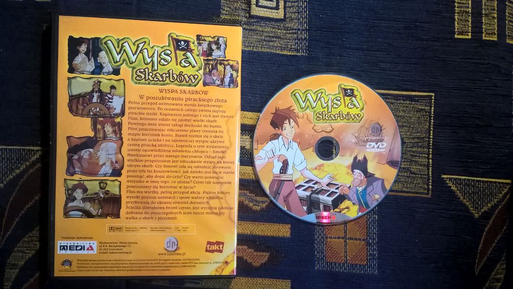 Wyspa Skarbów W Poszukiwaniu Pirackiego Złota PC DVD Bajka Film Anim.