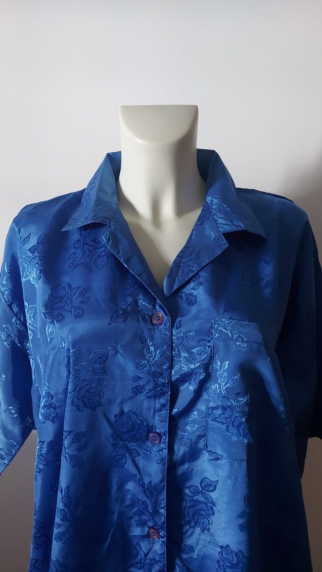 Vestido-camisa azulão | Tamanho Oversize