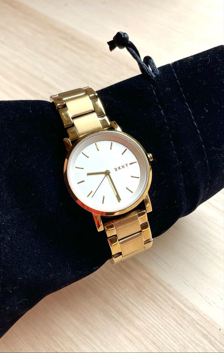 Zegarek złoty DKNY Soho NY2343 Donna Karan stal elegancki bransoleta
