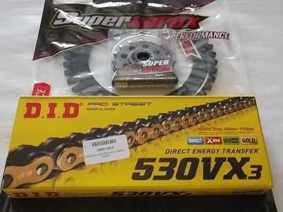 Kit Transmissao Corr. DID VX3 X-ring Honda CBR 929 RR Fireblade  00-01