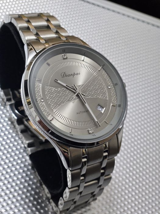 Zegarek męski Dianpai – AUTOMATIC – stalowy, elegancki, minimalistyczn