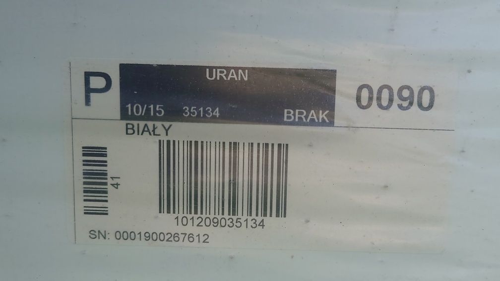 Drzwi techniczne ocieplone "90" białe prawe