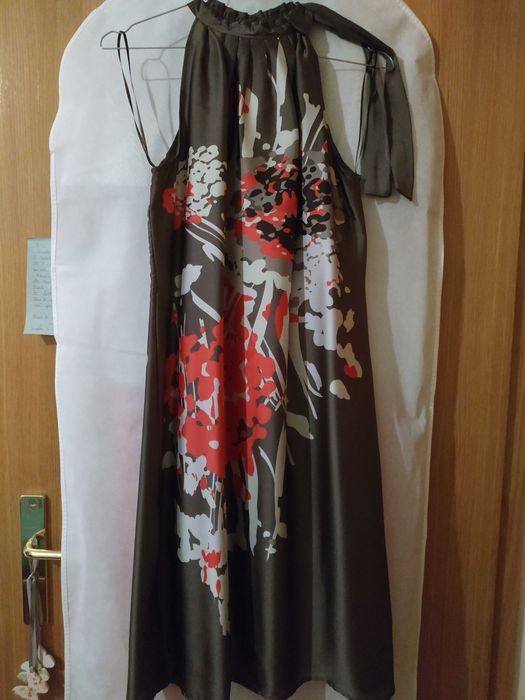 Vestido de cetim CAMAÏEU