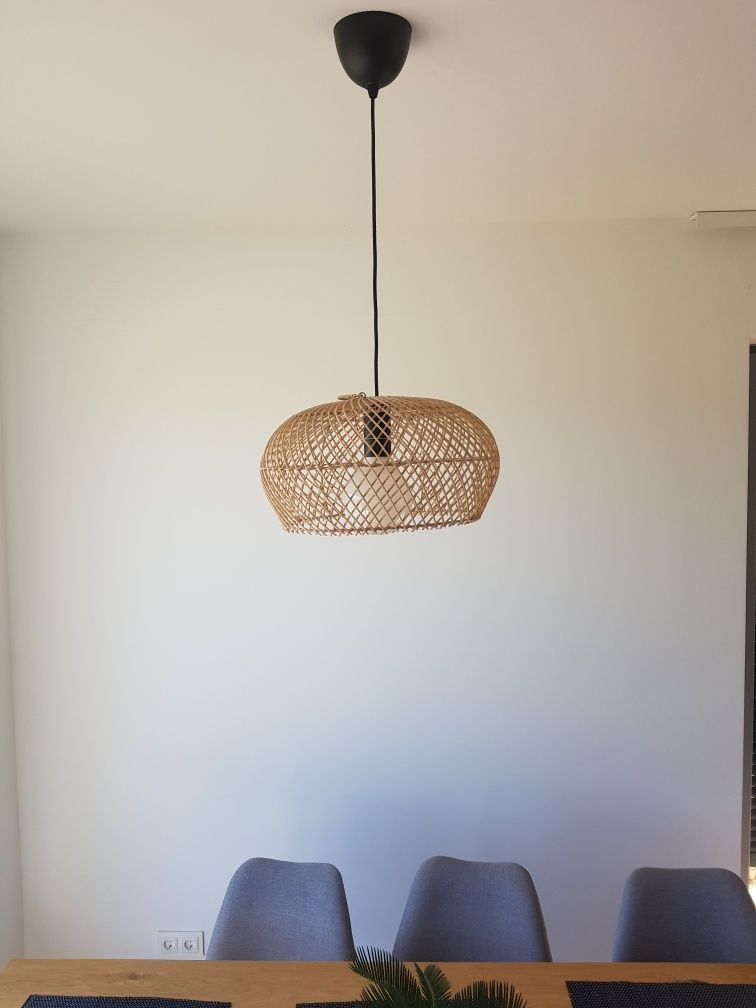 Boho klosz rattanowy pleciony Bali