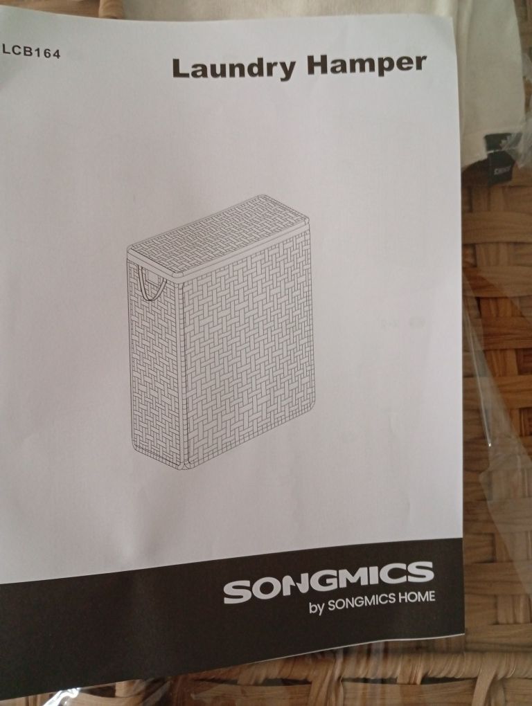 Kosz na pranie Songmics 55l