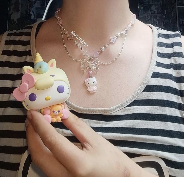 Sanrio Hello Kitty Naszyjnik Coquette Y2K Aestetic