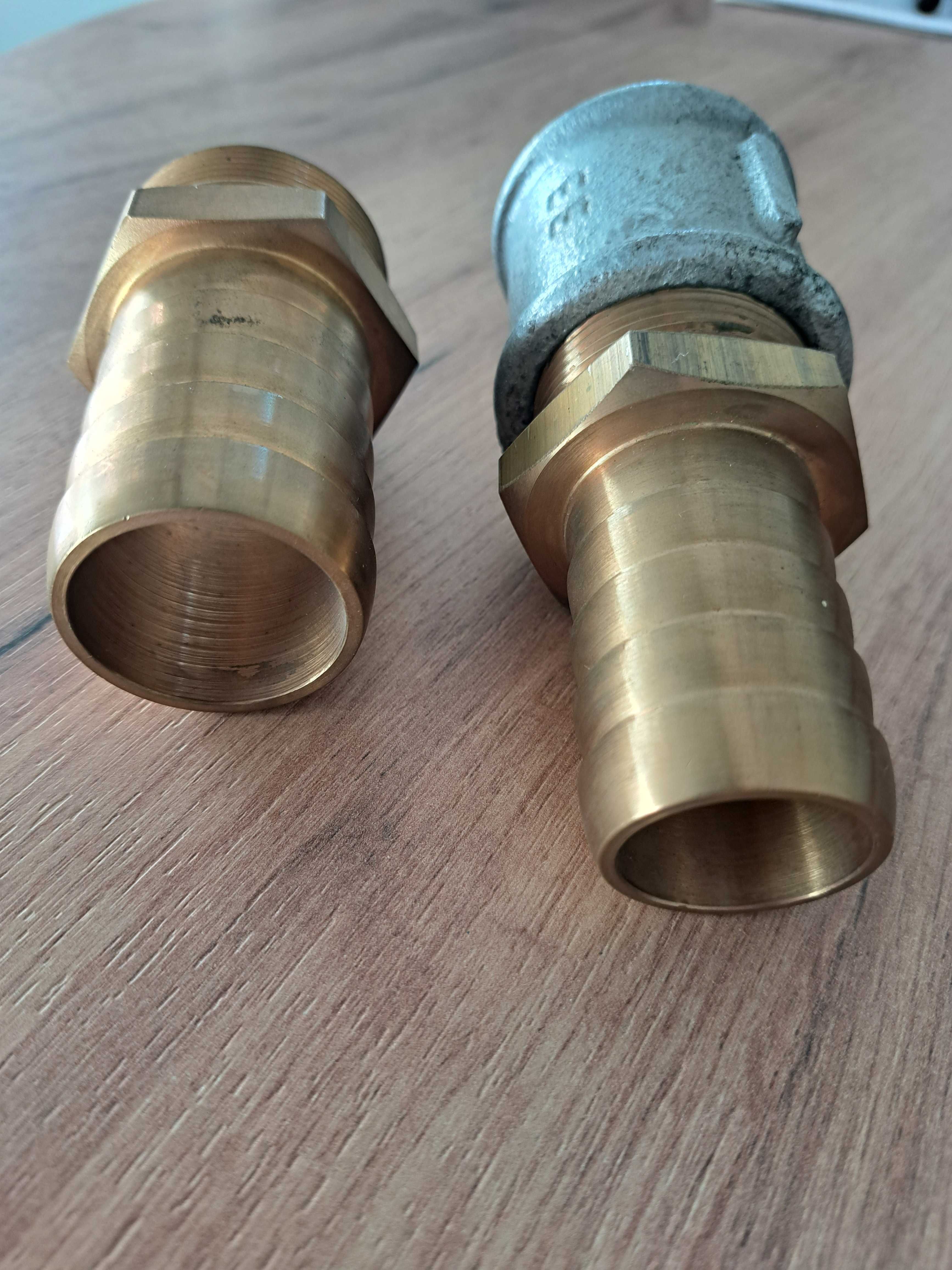 Złączka, końcówka do węża 1 1/2"x40 + 1 1/4"x33 + mufa 1 1/4" ocynk