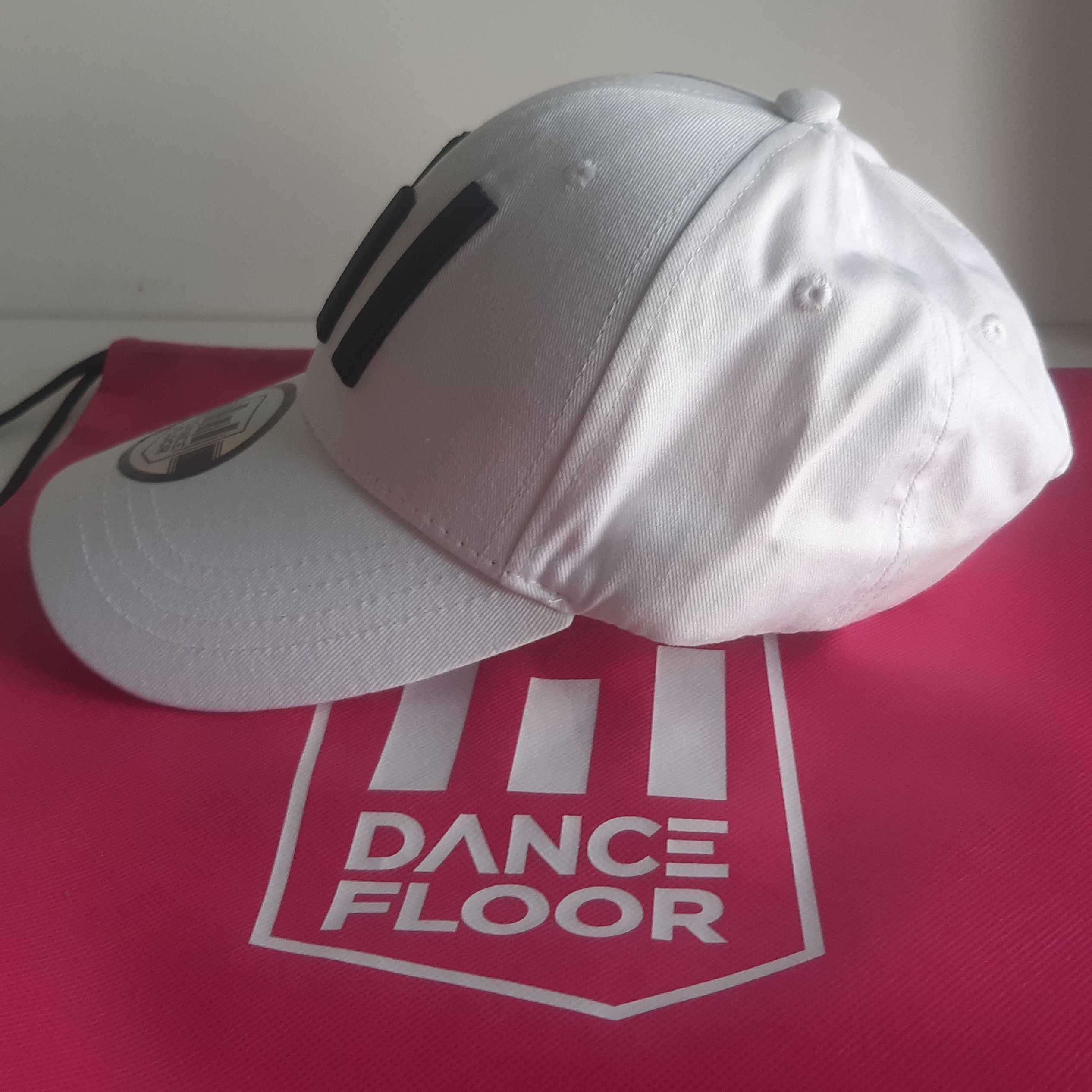 Boné Chapéu Cap Branco Preto + Saco Mochila Novos Dance Floor