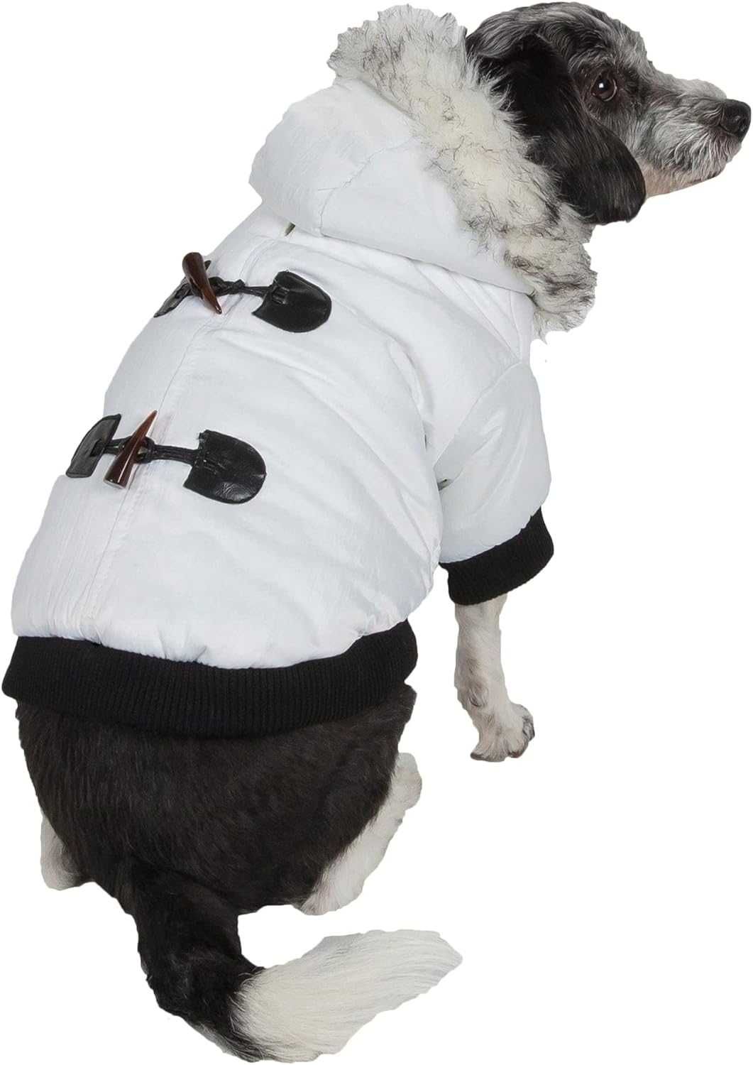 Pet Life Aspen Зимняя белая модная куртка для собак Парка