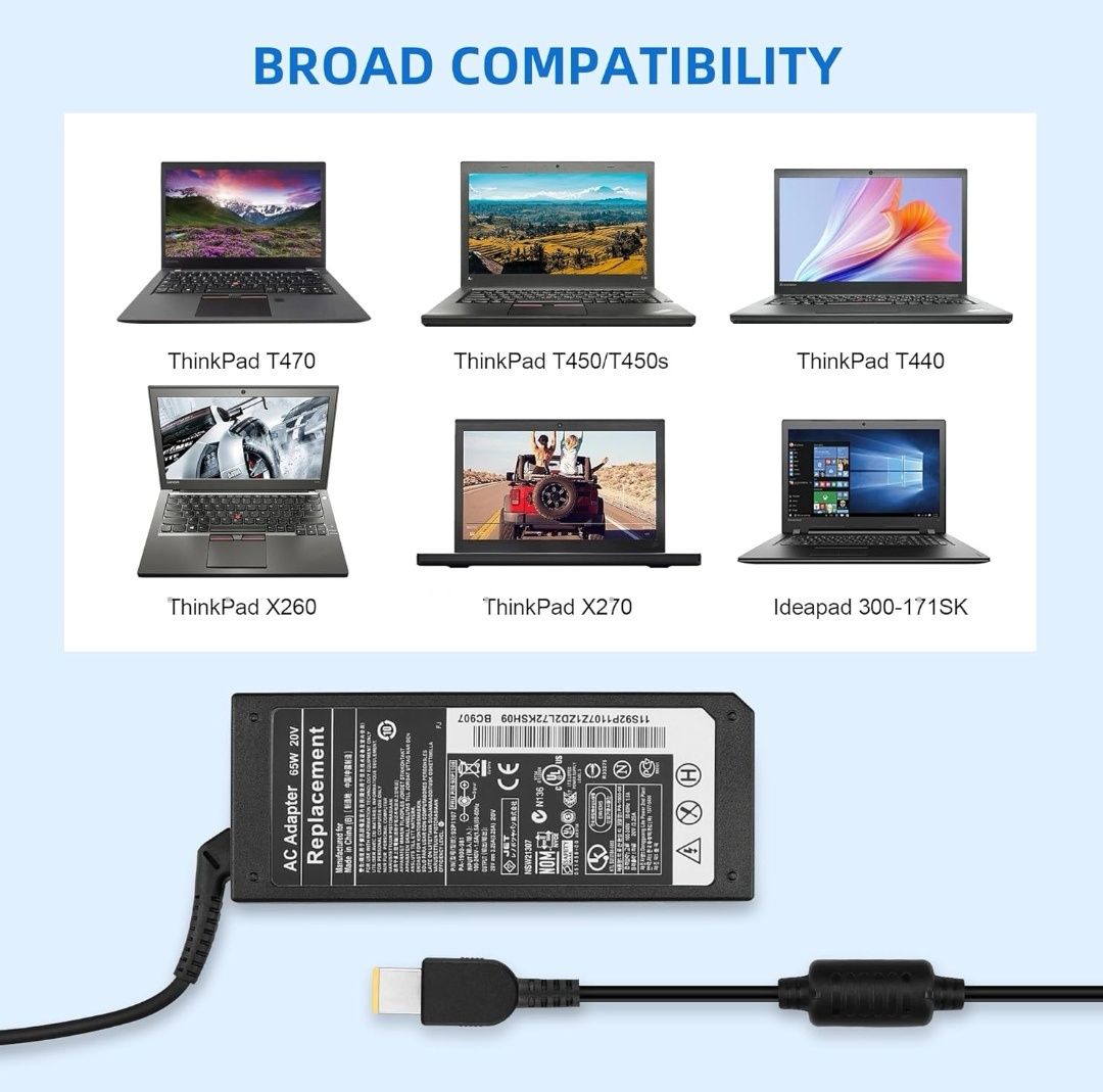 Ładowarka Xahpower 65W do laptopów Lenovo ThinkPad X1