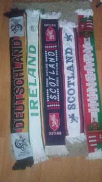 Футбольні шарфи різних команд і збірних