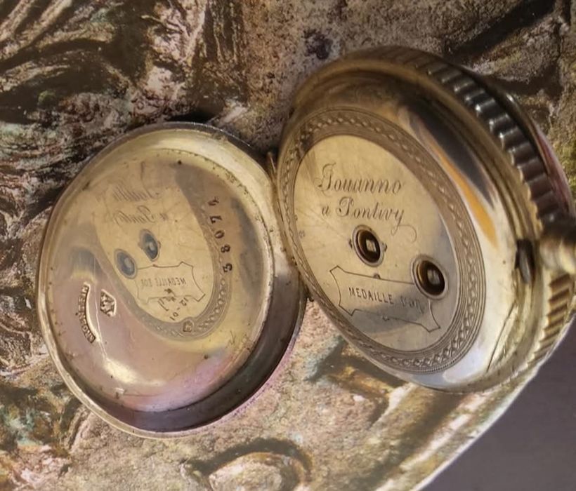 PRATA Relógio bolso impecável