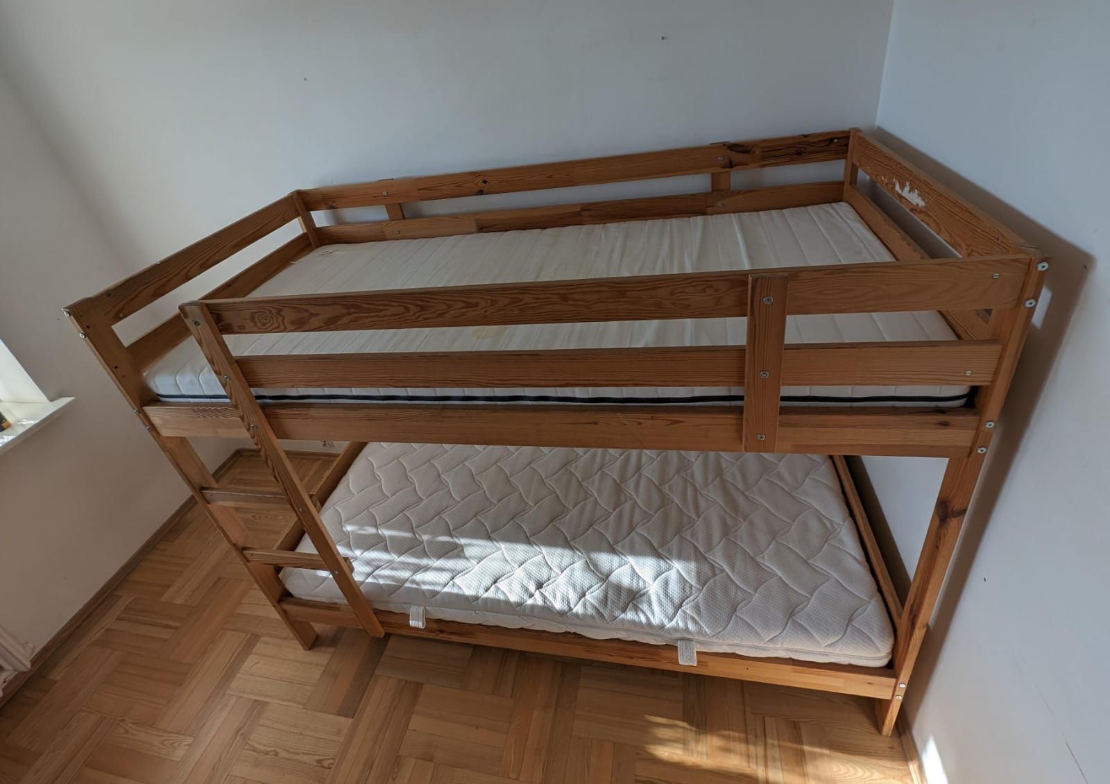 Ikea Mydal łóżko piętrowe drewniane sosna