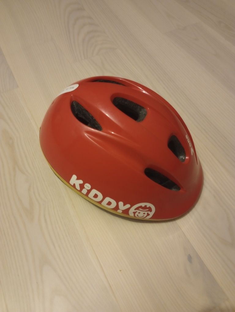 Kask rowerowy Btwin dla dziecka czerwony