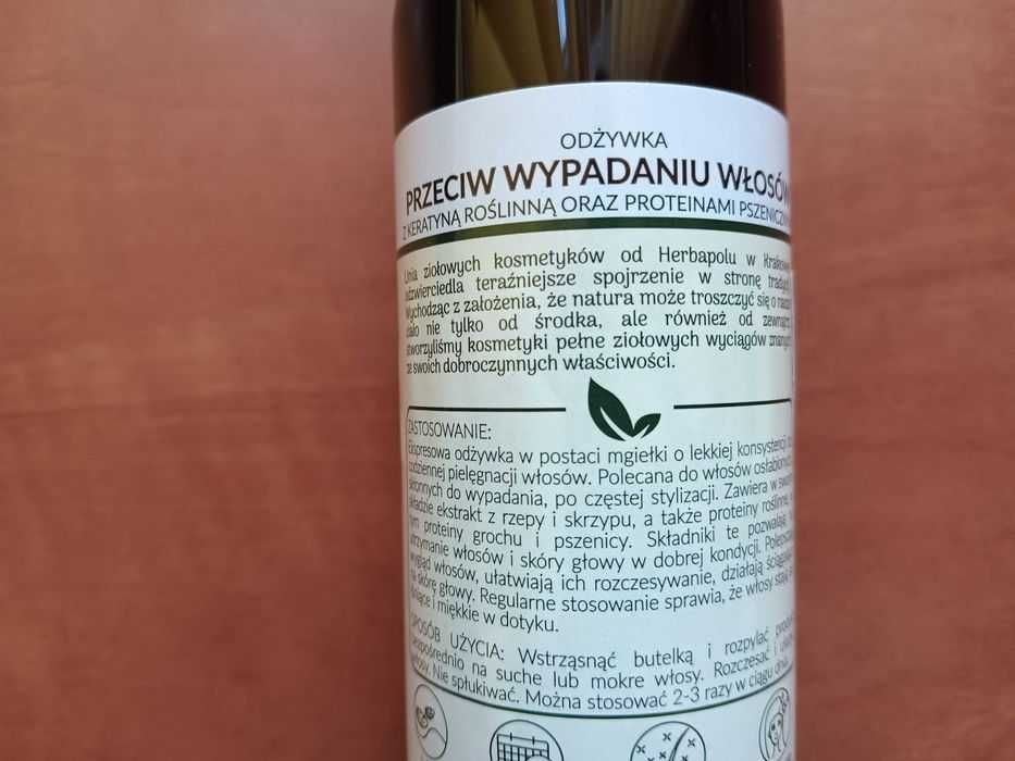 ODŻYWKA PRZECIW WYPADANIU WŁOSÓW wzmacniająca czarna rzepa i skrzyp