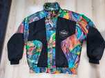 Kolorowa kurtka oversize vintage