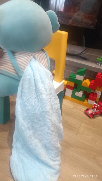 М'яка іграшка подушка плед 3 в 1, ведмедик