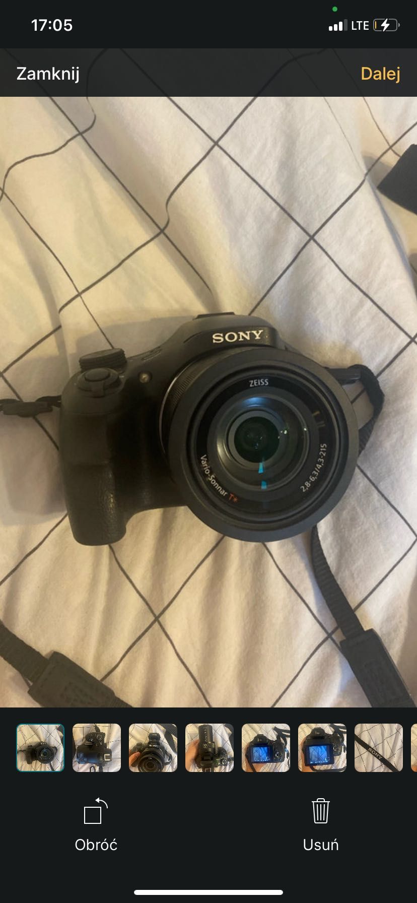 AparatSony DSC-HX400V  20.4 MP Zoom 50x Wi-Fi GPS Stan bardzo dobry