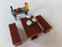 Klocki LEGO dom meble grill piknik