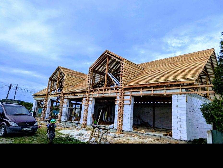 Будівництво будинків,монолітні бетонні роботи,кладка газоблоку,цегли