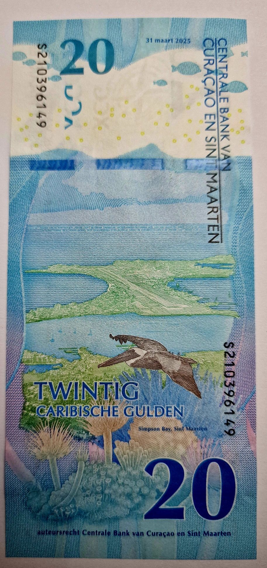 Banknot Banknoty CURACAO 20 gulden UNC
