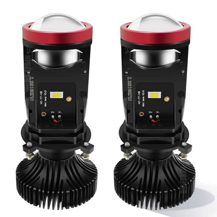 Светодиодные Мини Линзы Y7D H4 bi led Bi лед линзы мини H4 (Комплект)