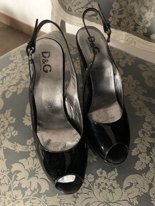 Buty D&G na koturnie czarne