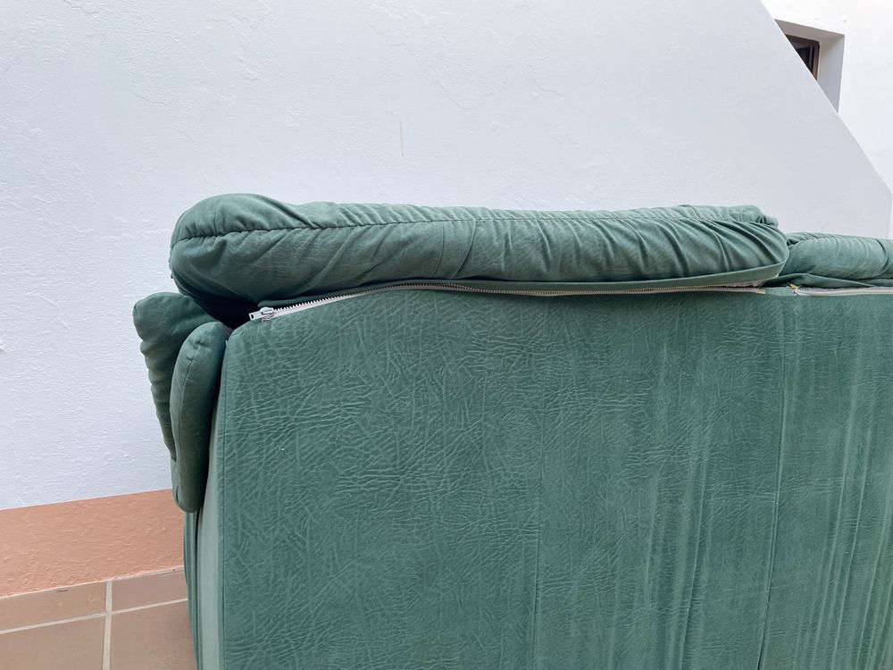 Sofá duplo verde