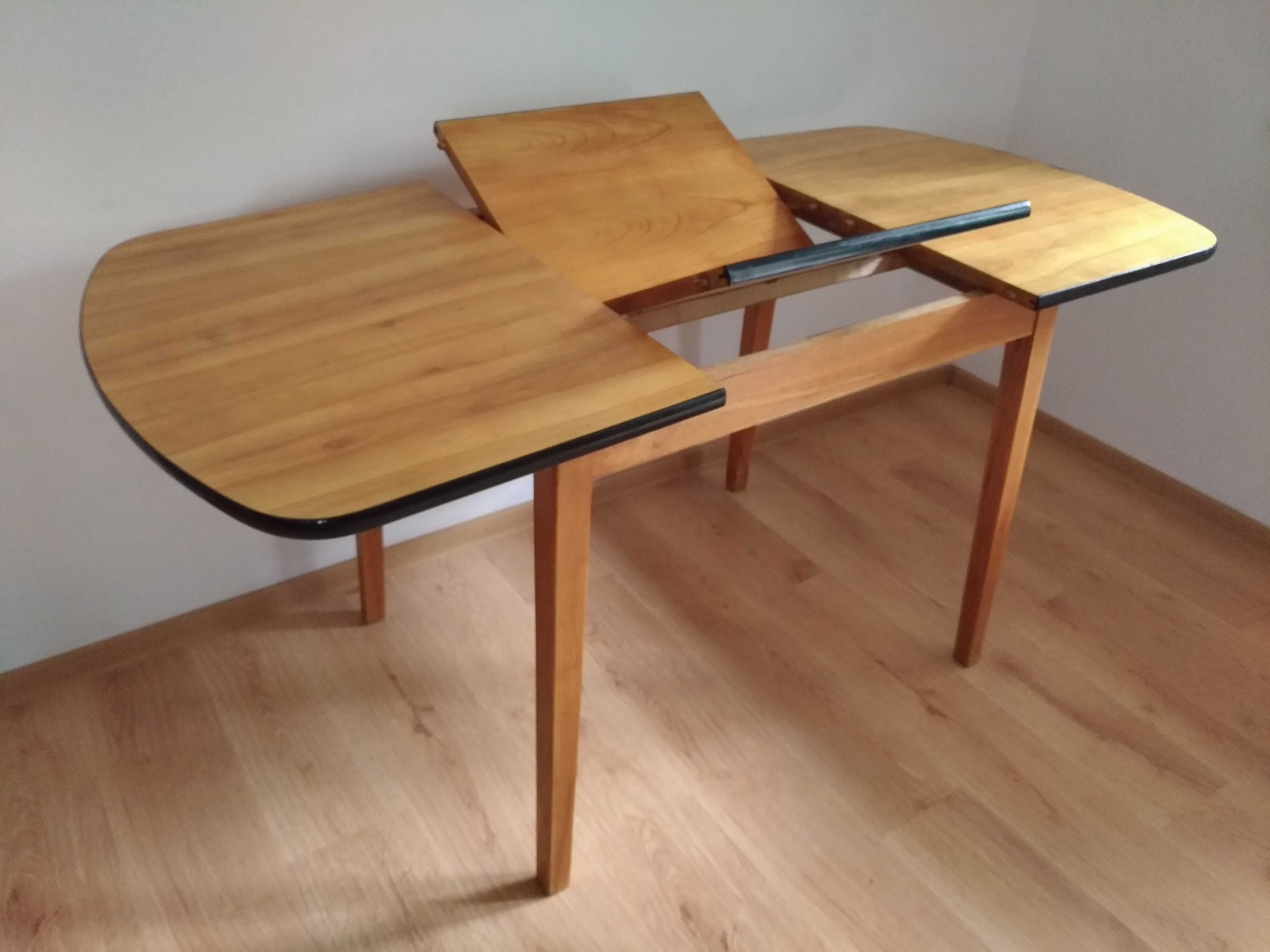 Stół rozkładany art-déco z lat 50-tych
