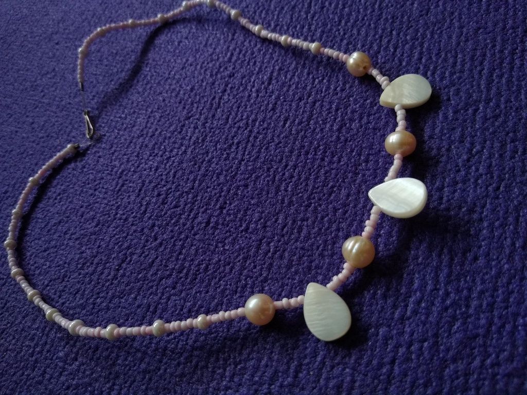 Biżuteria Y2K Naszyjnik przy szyi z perelkami