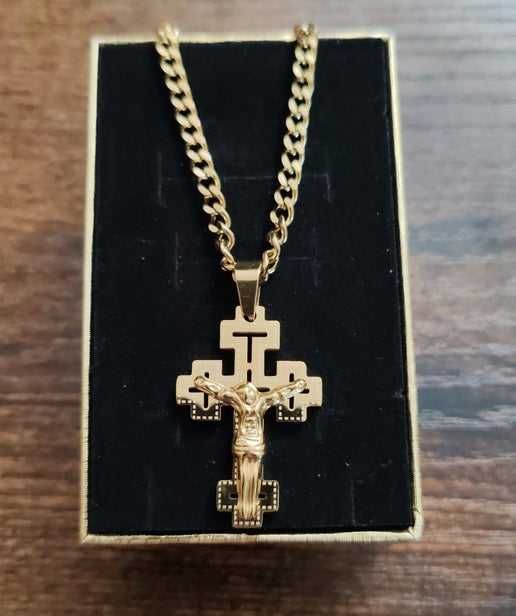 Colar 4Crosses - Fio e pingente - Cristo - a pensar no Natal?