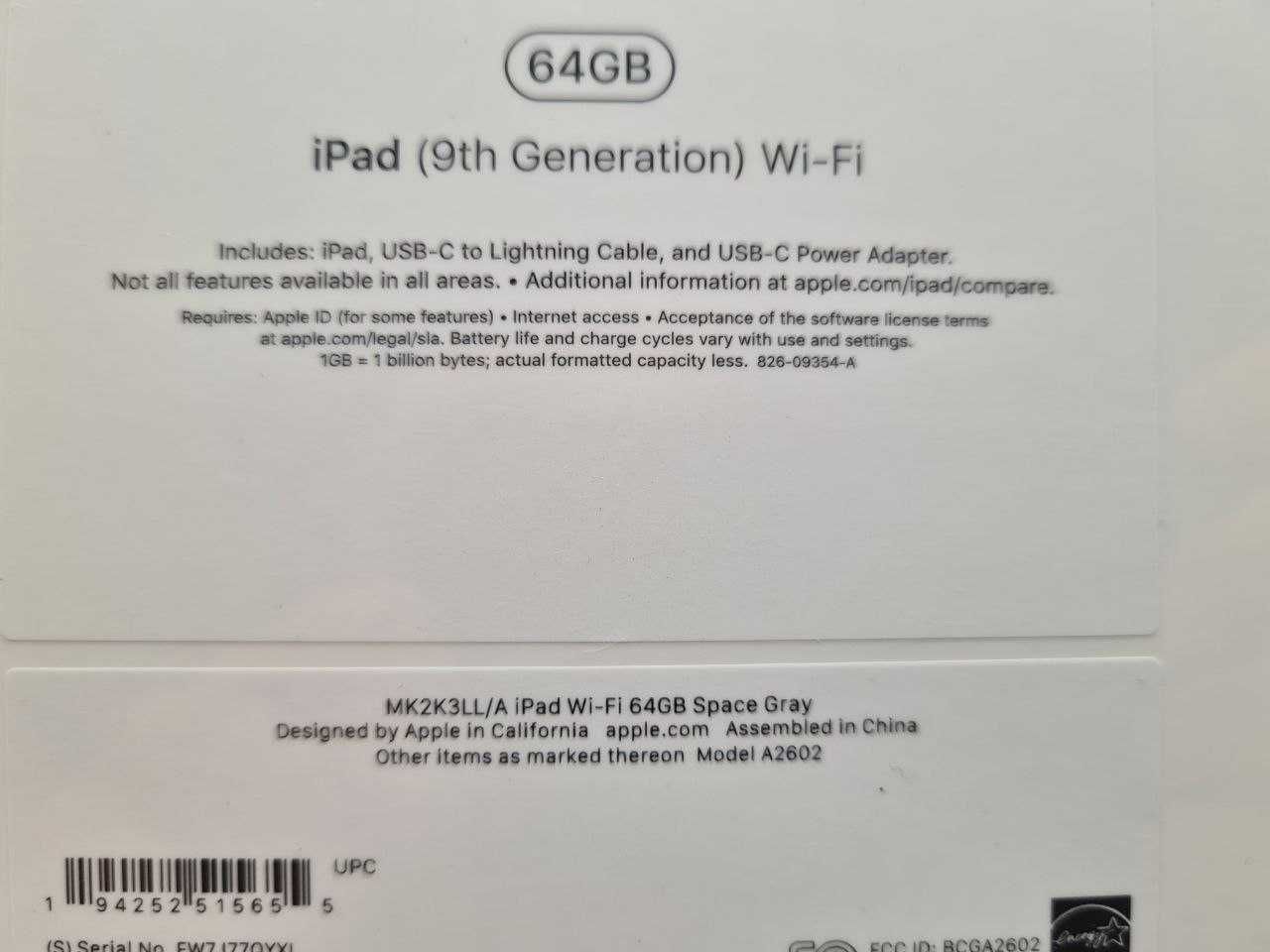 Планшет Apple iPad A2602 2021 Wi-Fi 64GB Silver MK2K3LL/A