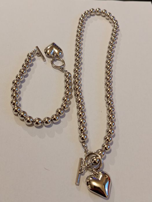 Conjunto 2 peças prateada.