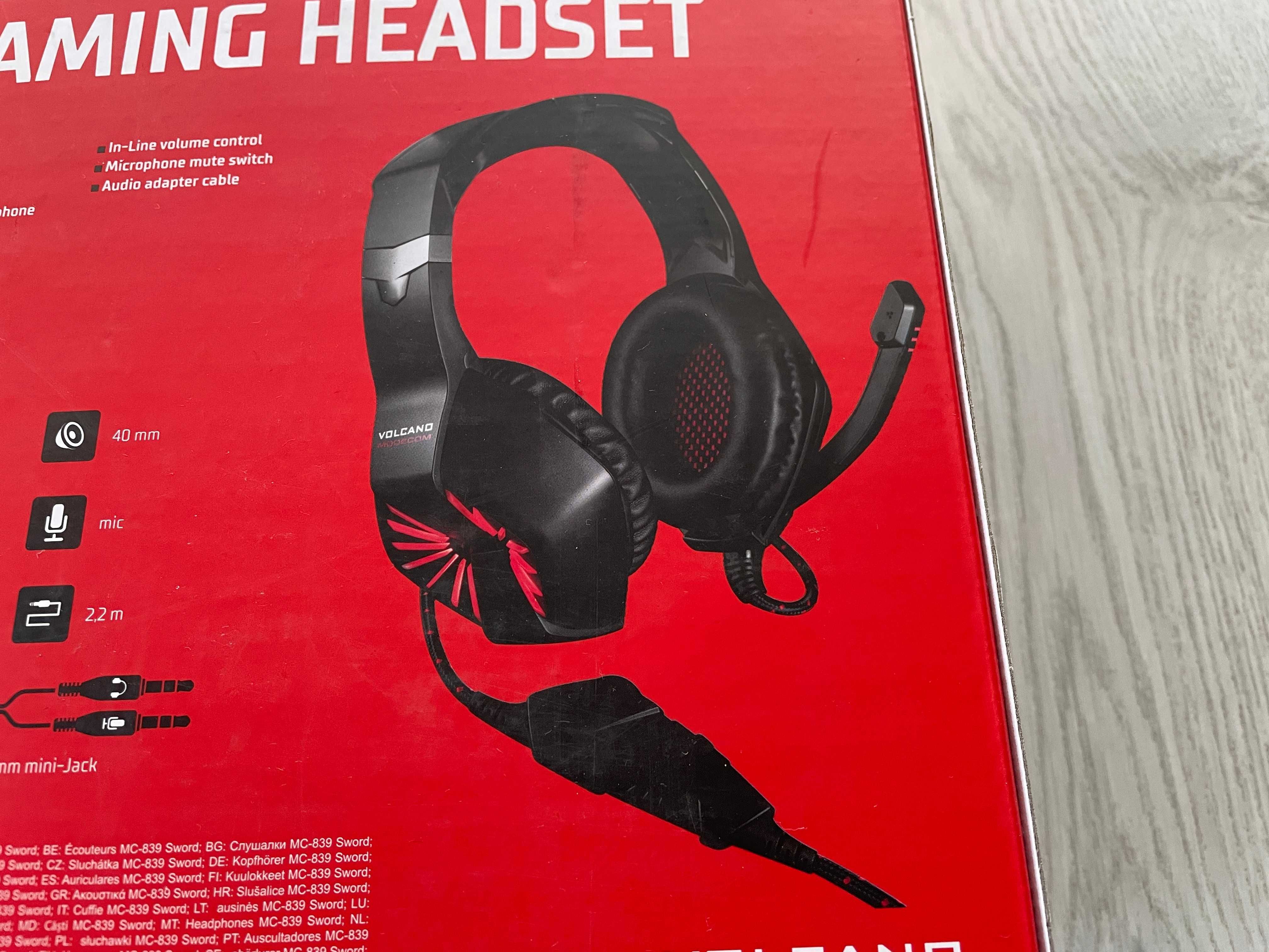 Nowe Gamingowe Sluchawki Headset Modecom Volcano MC-839 Sword Jaworzno