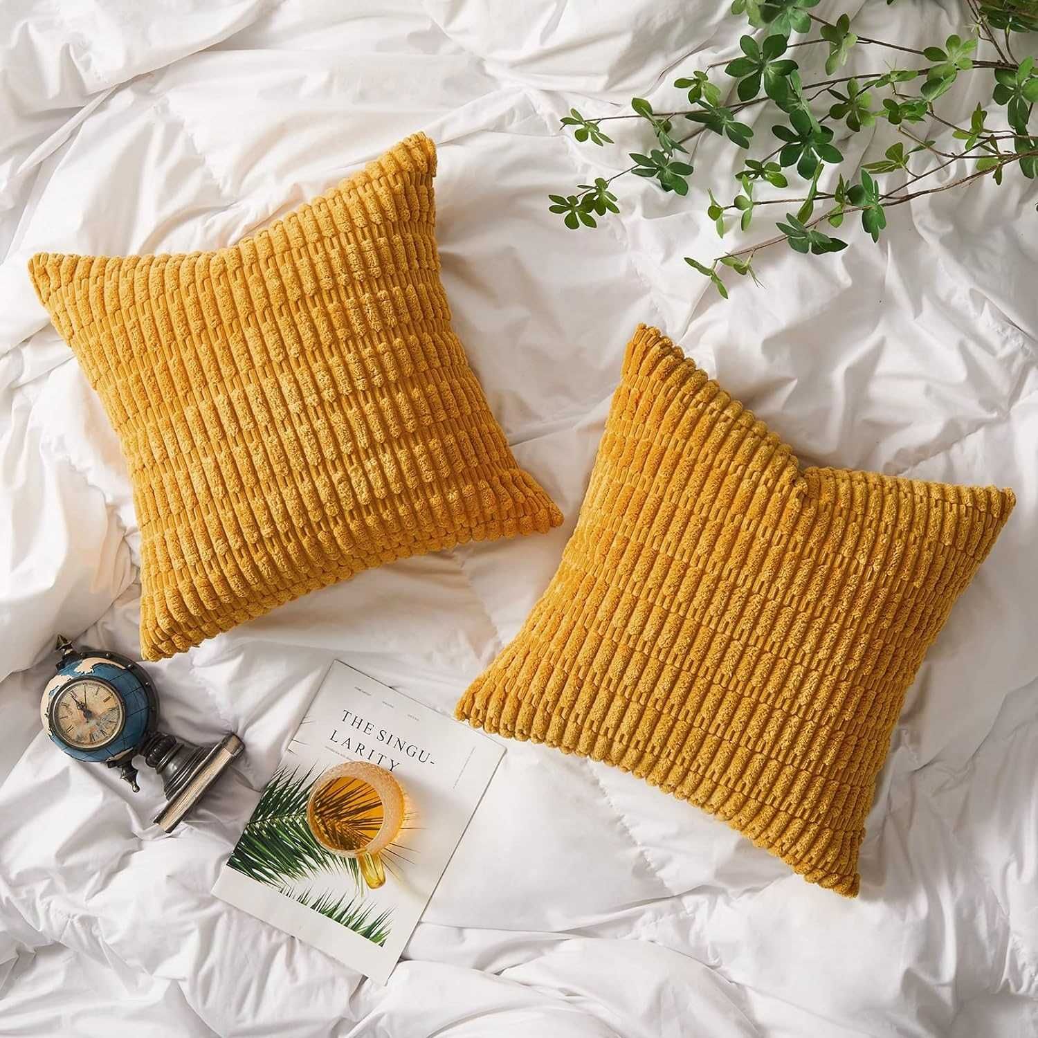 Nowe poszewki na poduszki / 40x40cm / poszewka /2szt / sztruks !2872!